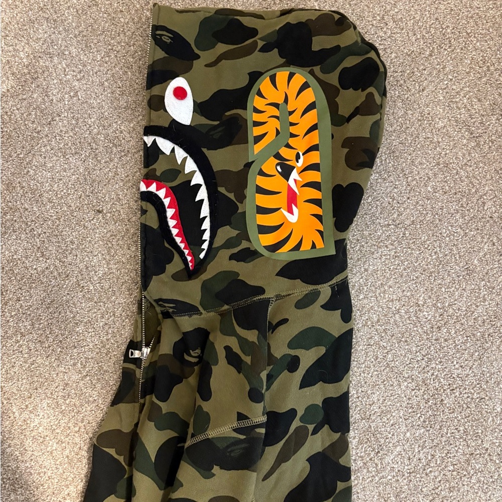 Bape camo zip up